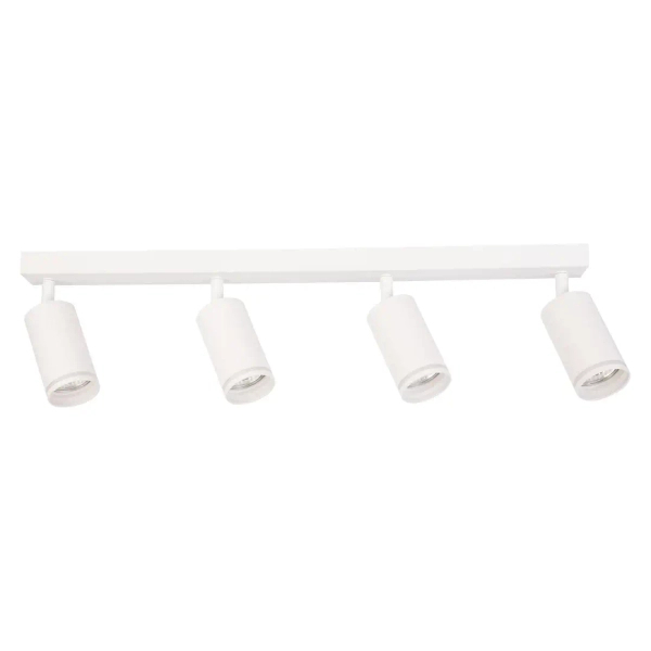 Natynkowa lampa punktowa Pipe Ring Spot ML2074 na belce biały