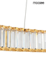 Glamour lampa wisząca Liberty LED 24W 3000K złoty ring