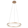 Lampa wisząca ring Midway LP-033/1P L GD Cristal Triangle LED 50W złota