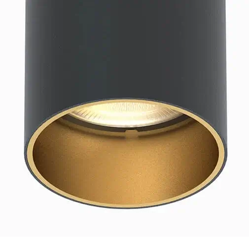 Metalowa tuba sufitowa Mono 10779 Nowodvorski natynkowa do jadalni czarna