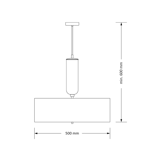 Wisząca lampa z abażurem Natura NAT-ZWD-4 (Z) ekologiczna lniana