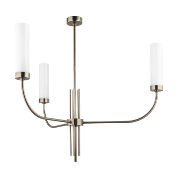 Potrójna lampa sufitowa Mussa MUS-ZW-3 (T) tuby szklane mosiądz tytan