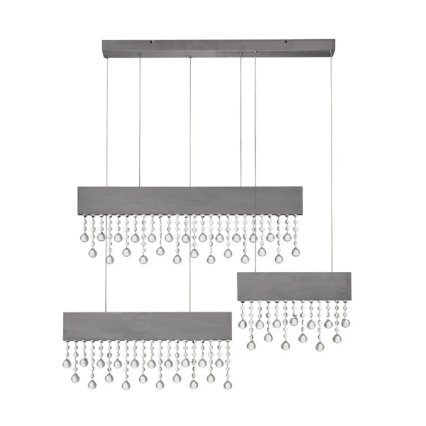 Potrójna lampa wisząca OLEVIRA LE45149 LED 84W 3500K ściemnialna szara