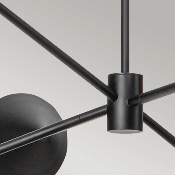 Designerska wisząca lampa Daphne ALM-DAPHNE6-MB nad stół czarny