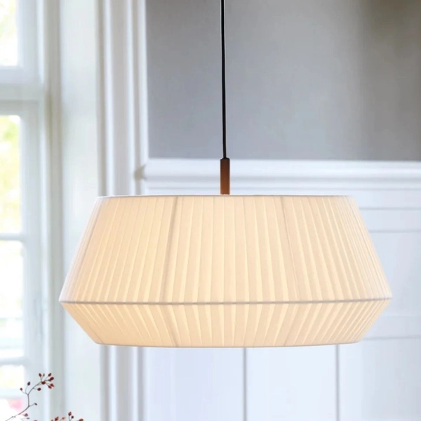 Lampa wisząca do salonu Dicte 2112373001 Nordlux abażur z tkaniny biały