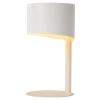 Stolikowa lampka metalowa Knulle 45504/01/31 Lucide do sypialni biała