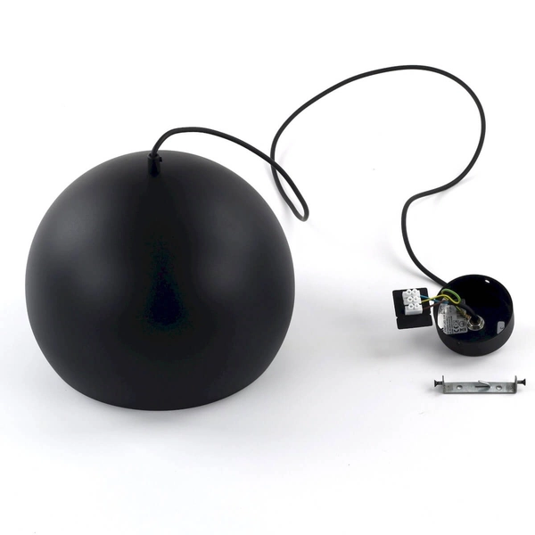 Zwisowa lampa nad wyspę Zoe 10168 do kuchni półokrąg czarna