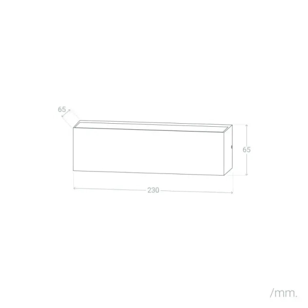 Kinkiet  ogrodowy Azzura ABR-LZKO-10W-3000K LED 10W 3000K IP54 czarny