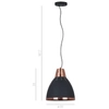 Lampa wisząca MERTON MD-HN8209 BK+RC metalowa industrialna loft grafitowy