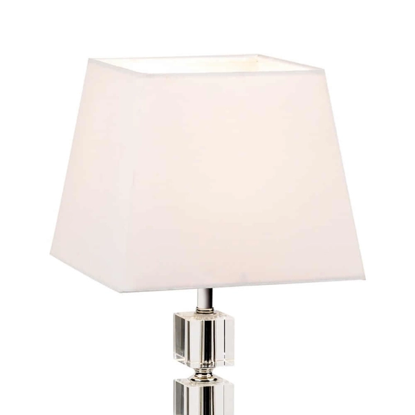 Nowoczesna lampa stołowa Murford 96940-TLCH Endon abażur tkanina metal biały