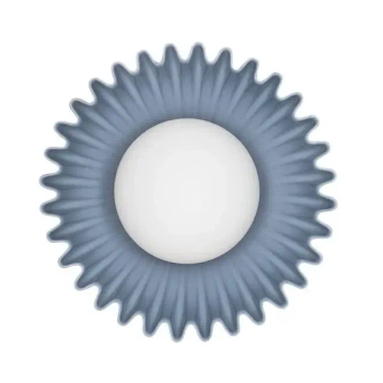 Lampa naścienna do salonu ALMENDA LE45271 okrągła niebieska