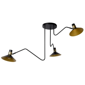 Potrójna lampa sufitowa PEPIJN 05128/03/30 Lucide regulowana czarny złoty