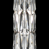 Lampa stojąca glamour Puntes MOD043FL-08G do salonu przeźroczysta złota