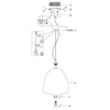 Lampa zwieszana Tilda R30661908 RL Light kopuła zwis do salonu złota