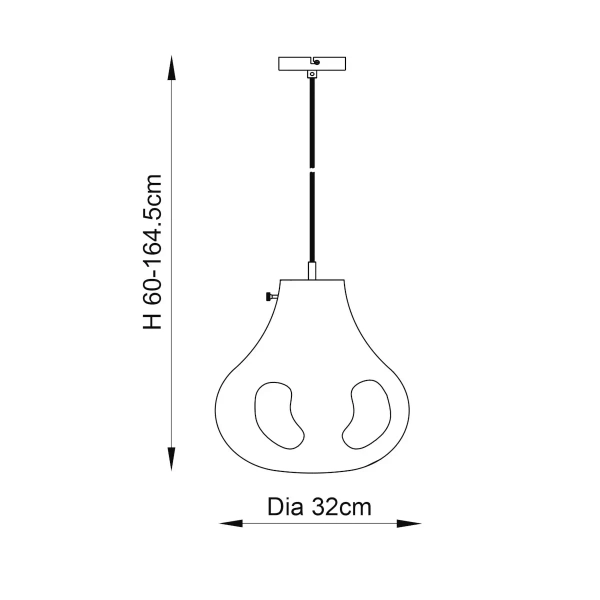 Szklana lampa wisząca Utopia 94521 industrialna przezroczysta chrom