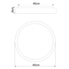 Salonowa LAMPA sufitowa SONNY 41587-24 Globo metalowa LED 24W 3000K - 6000K plafon czarny