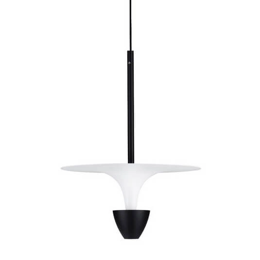 Lampa zwisowa do salonu UCURENA LE44639 LED 11W 3000K okrągła biała czarna