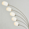 Łukowa lampa podłogowa Jaspa 76568 LED 5,5W 3000K srebrny biały