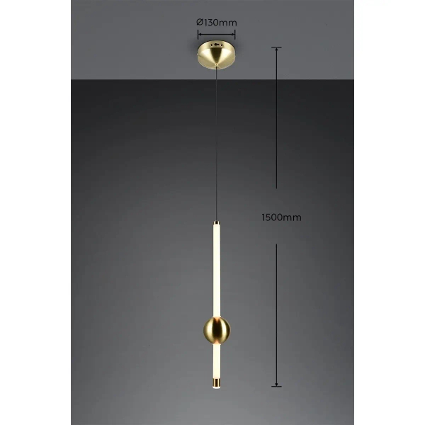 Ledowa lampa zwisowa Melita 331510108 LED 6W 2300-4000K złoty