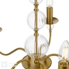 Zwisający żyrandol Wrest WRE0545-EH Dar Lighting regulowany świecznikowy mosiężny