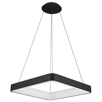 LAMPA wisząca GIACINTO 5304-850SQP-BK-3 Italux kwadratowa OPRAWA metalowy zwis LED 50W 3000K ramka square czarna