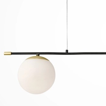 LAMPA wisząca NOSTALGIA MOD048PL-02G Maytoni szklana OPRAWA modernistyczny plafon kule balls białe czarne