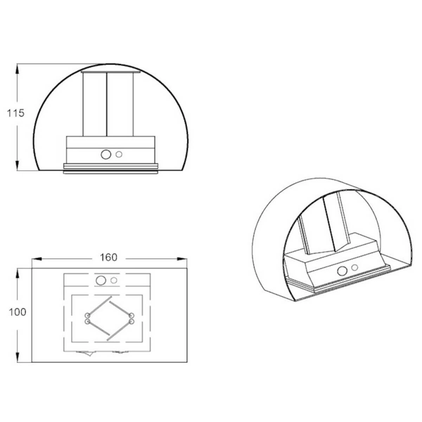 Elewacyjny kinkiet z czujnikiem Talent R27769132 LED 2W 3000K IP44 czarny