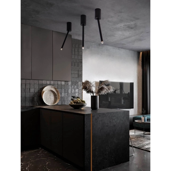 Regulowana lampa przysufitowa tuba ABAPO LE44695 LED 4W 3000K czarny