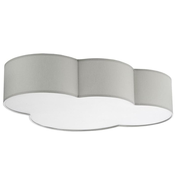 Plafon dziecięcy chmura Cloud 3145 TK Lighting tkaninowy biały szary