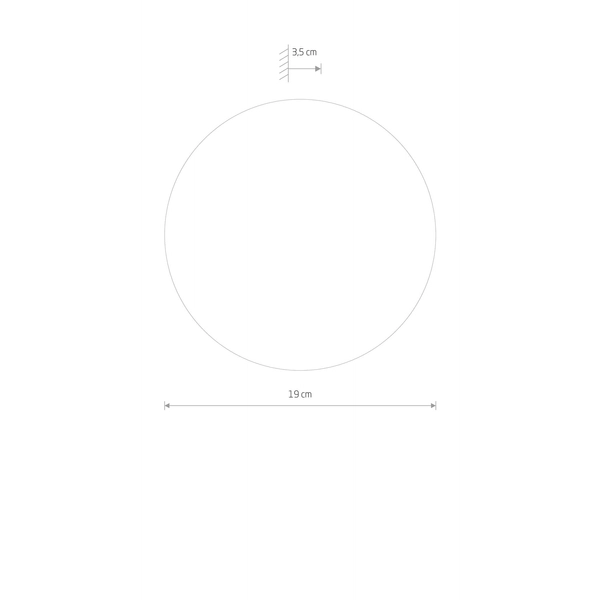 Lampa ścienna mirror Ring 10276 Nowodvorski LED 7W 3000K do holu chrom