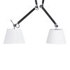 Regulowana lampa wisząca Zyta AZ1846+2xAZ2602 Azzardo czarna biała