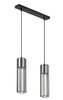 Srebrna lampa wisząca Fobia industrialny zwis druciaki
