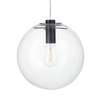 Wisząca lampa Tonda ST-8722P-M black Step kula ball przezroczysta