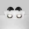 Regulowana lampa sufitowa Hidden DL095-02-10W3K-W LED 20W 3000K biała