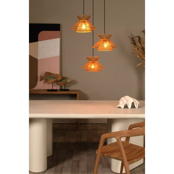 Kaskadowa lampa zwis TASMAN 10420/03/72 Lucide eco beżowa mosiądz