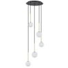 Lampa wisząca Karo 10303 kaskada nad stół czarna złota