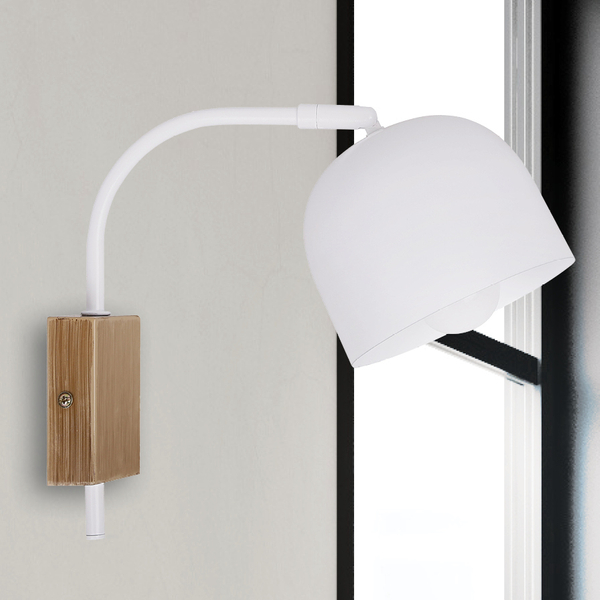 Regulowana lampa ścienna RUPI 21-75482 metalowa loftowy kinkiet biały