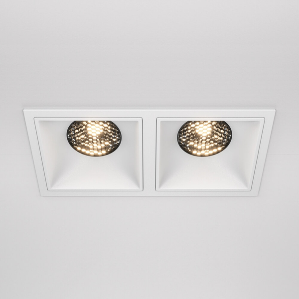 Metalowa lampa wpuszczana Alfa DL043-02-15W3K-SQ-W LED 30W 3000K biały