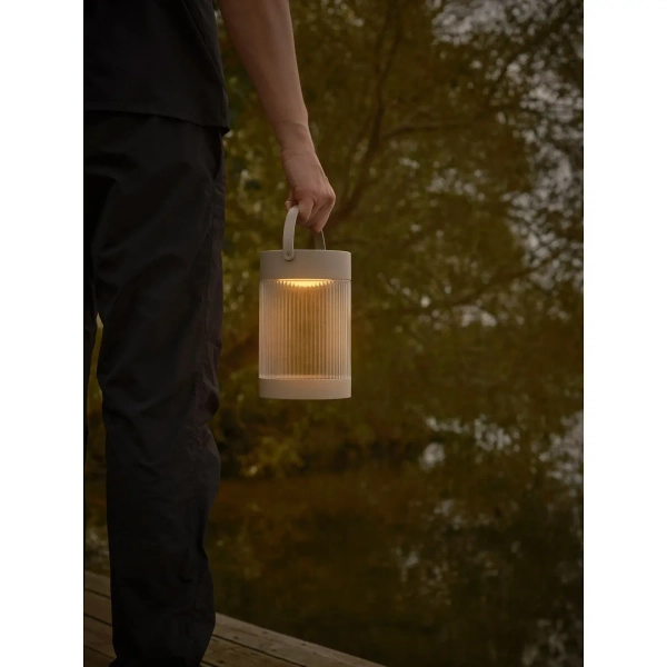 Stołowa lampka zewnętrzna Coupar 2518215009 IP44 tuba solarna beżowy