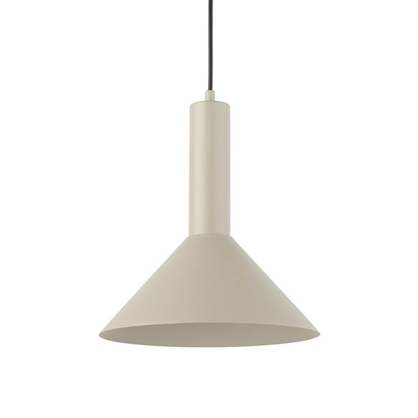 Stożkowa lampa zwisająca Vitrum 40806 Sigma salonowa beżowa