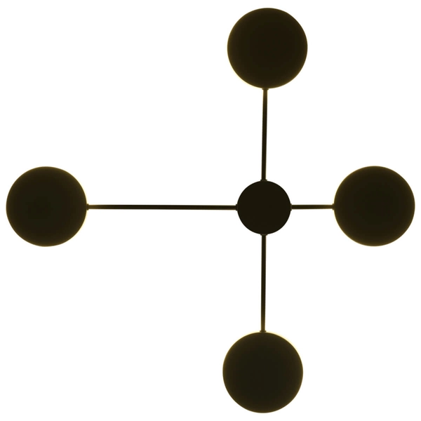 Ścienna lampa salonowa Clex MW1134-750 Step LED 12W 3000K sticks koła czarna