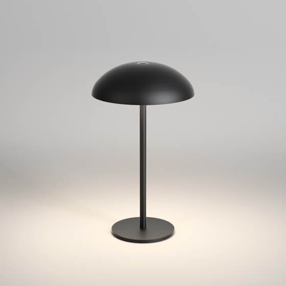 Lampka zewnętrzna stolikowa MROOM 26576-M930-D9-TD-12 czarna LED 4W 3000K dotykowa