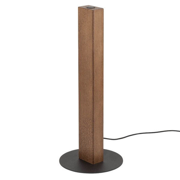 Podłużna nocna lampka Teo 1411 TK Lighting boho drewniana brązowa