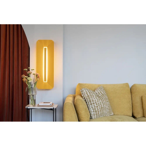 Prostokątny ścienny kinkiet Yottsu YWA650002 LED 10W 3000K listwa żółty