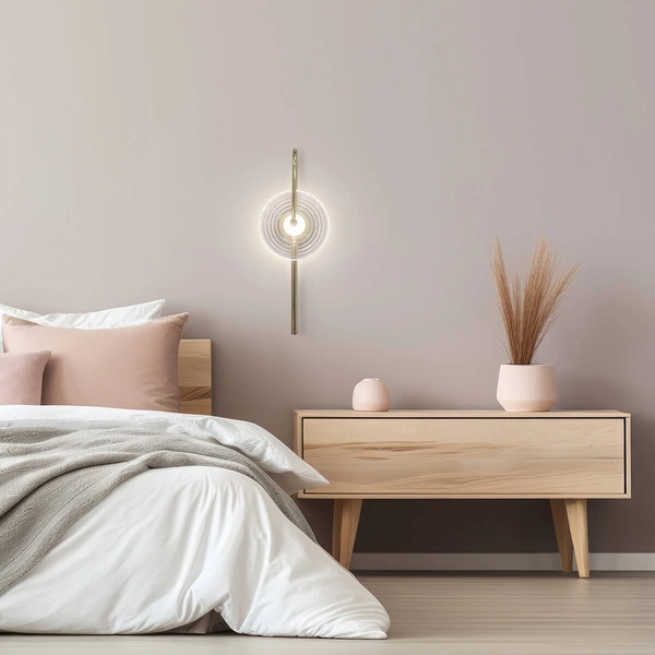 Nowoczesny kinkiet ścienny Plato LP-0301/1W TR LED 6W 3000-6000K złoty