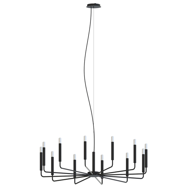 Loftowa lampa wisząca Orto 11464 nad wyspę metalowa czarna