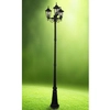 Stojąca LAMPA masztowa LIGURIA 313423 Polux metalowa OPRAWA klasyczna do ogrodu zewnętrzna outdoor IP43 czarna