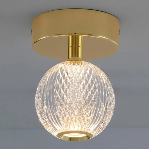 Przysufitowa lampa CANA LE42691 LED 6W 3200K kula złoty przezroczysty