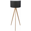 Rustykalna lampa podłogowa Treviso 5039 TK Lighting okrągły abażur czarny