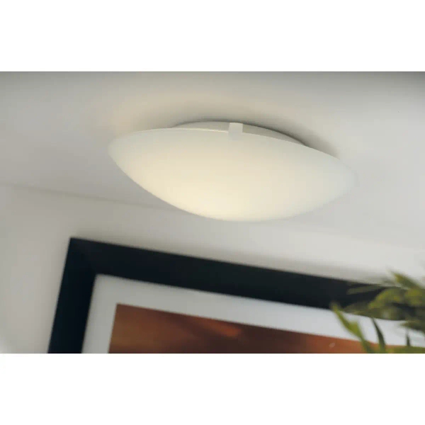 Okrągły plafon do salonu STANDARD 25326001 do kuchni biały